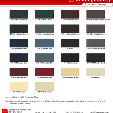 Color Card - Fireplace Stove Paint